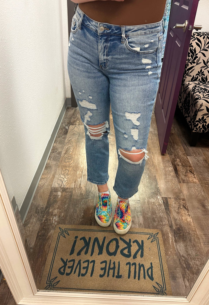 Lovervet | High Rise Slim Straight Jeans