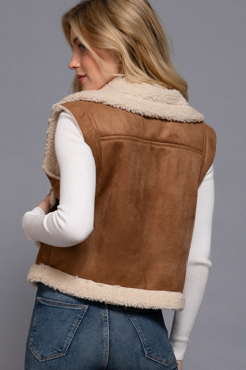 Teddy Bear Zip Up Vest