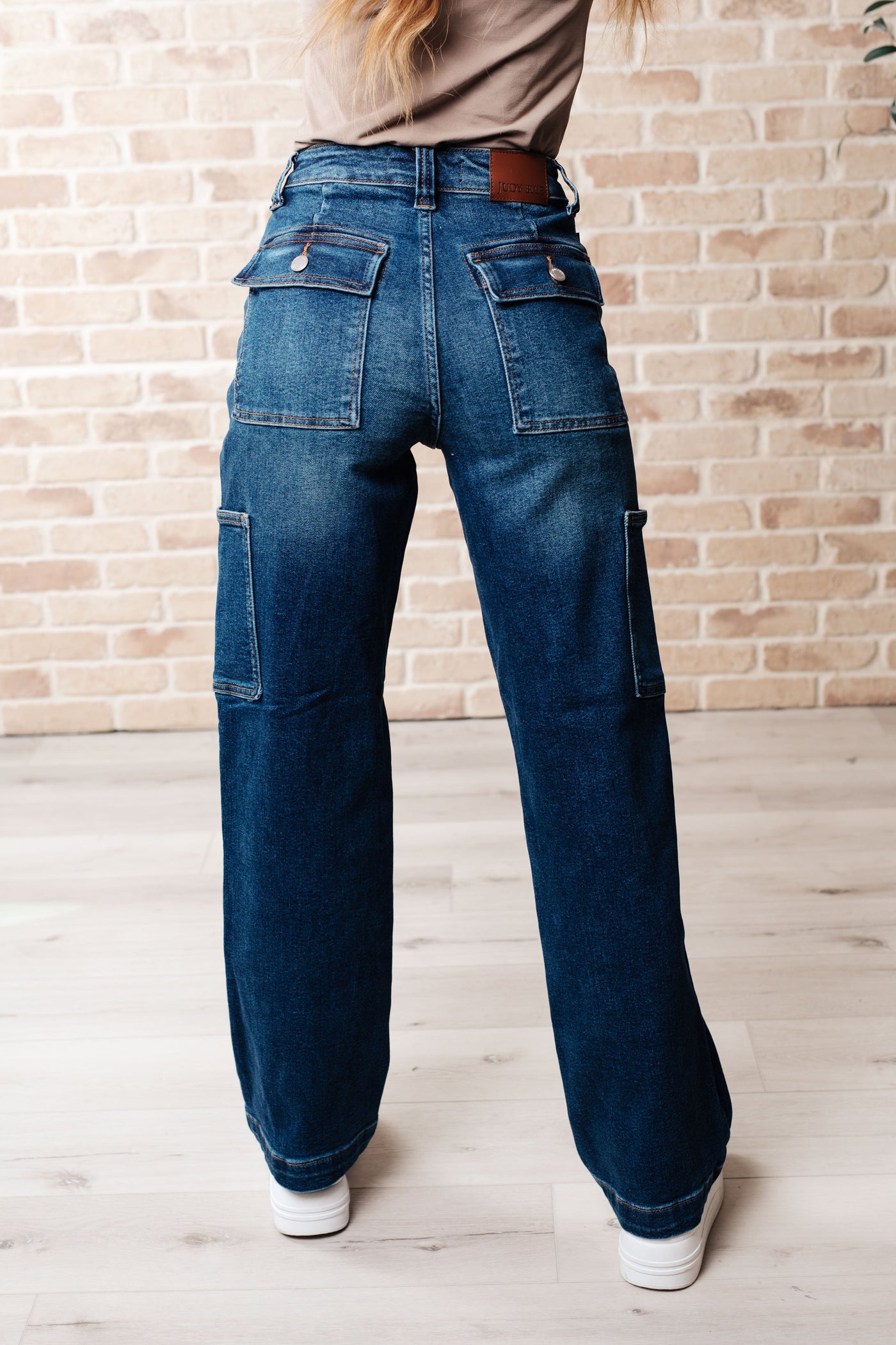 Judy Blue | Leila High Rise Cargo Straight Jeans