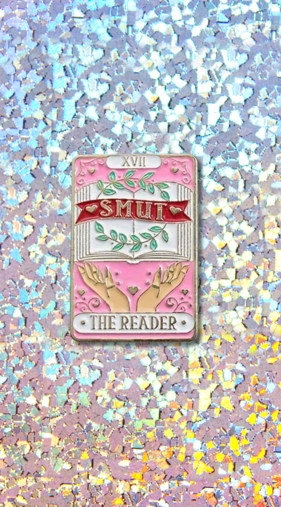 Smut Reader Tarot Card Enamel Pin