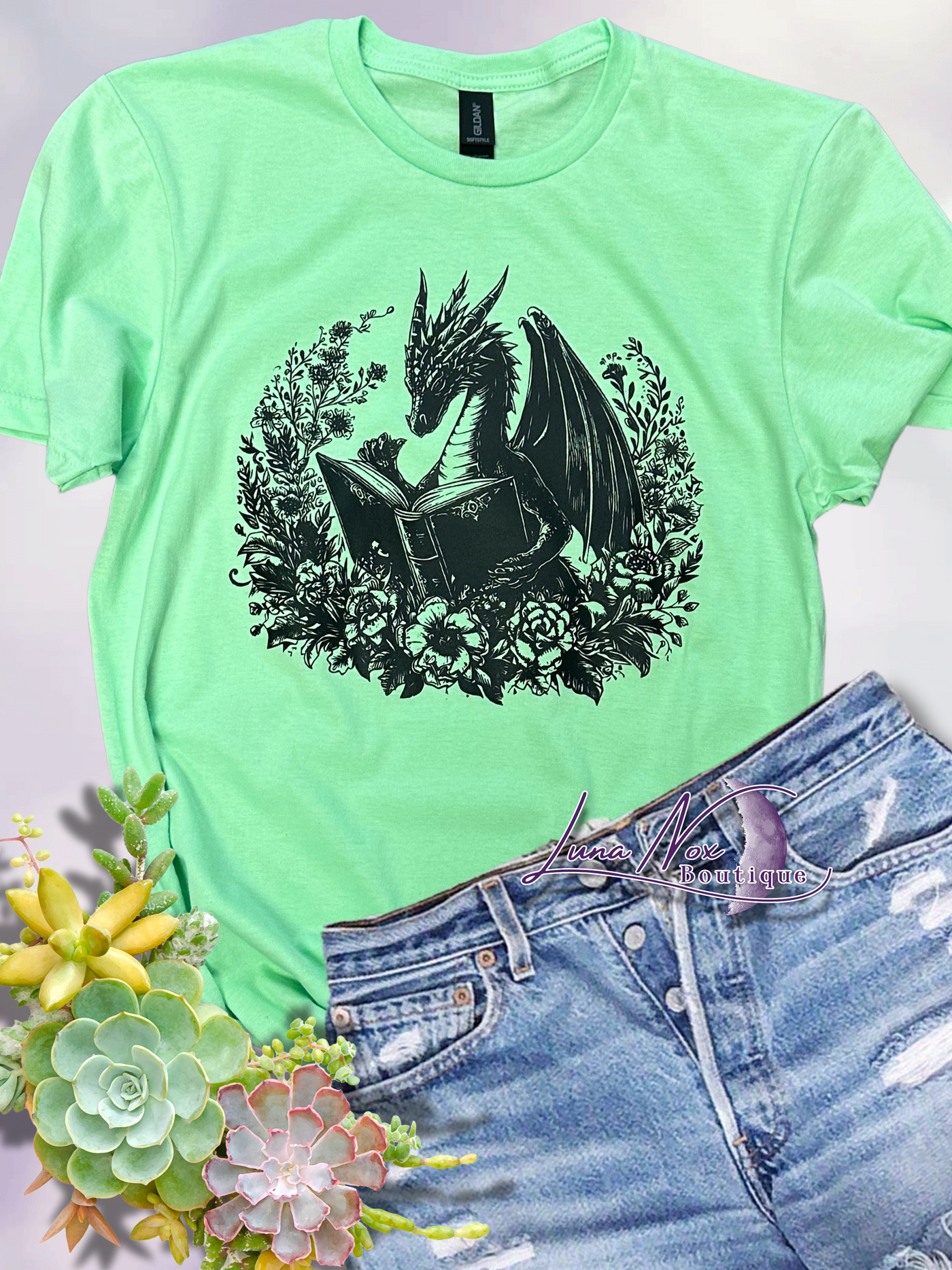 Dragon Reader Short Sleeve Graphic Tee