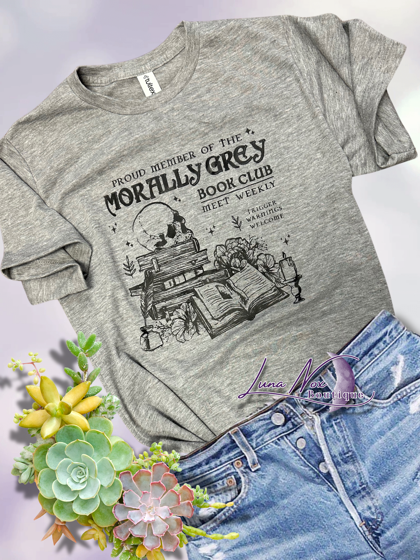 Morally Grey Book Club Short Sleeve Graphic Tee