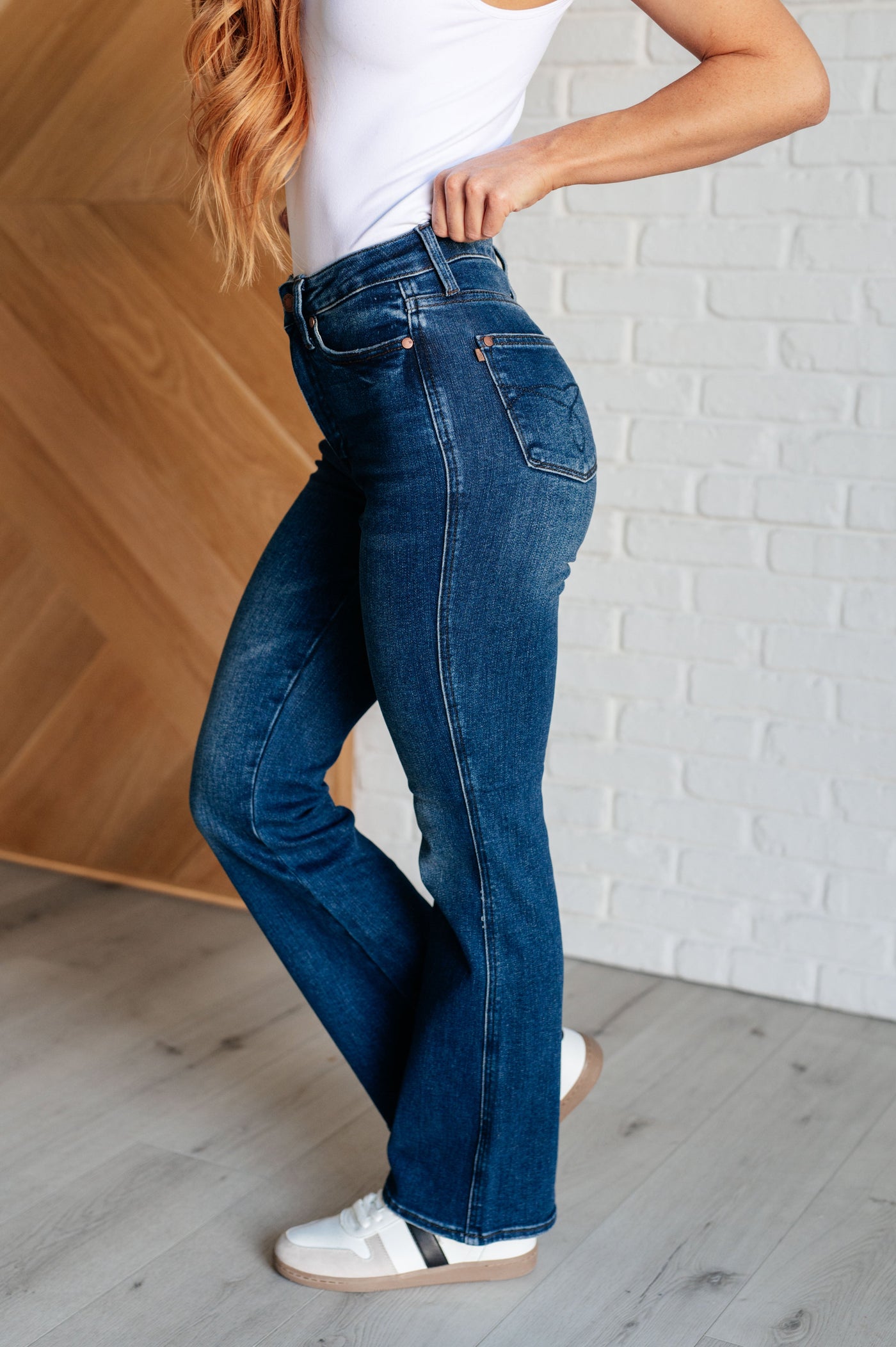 Judy Blue | Santana High Rise Control Top Bootcut Jeans (Short Inseam)