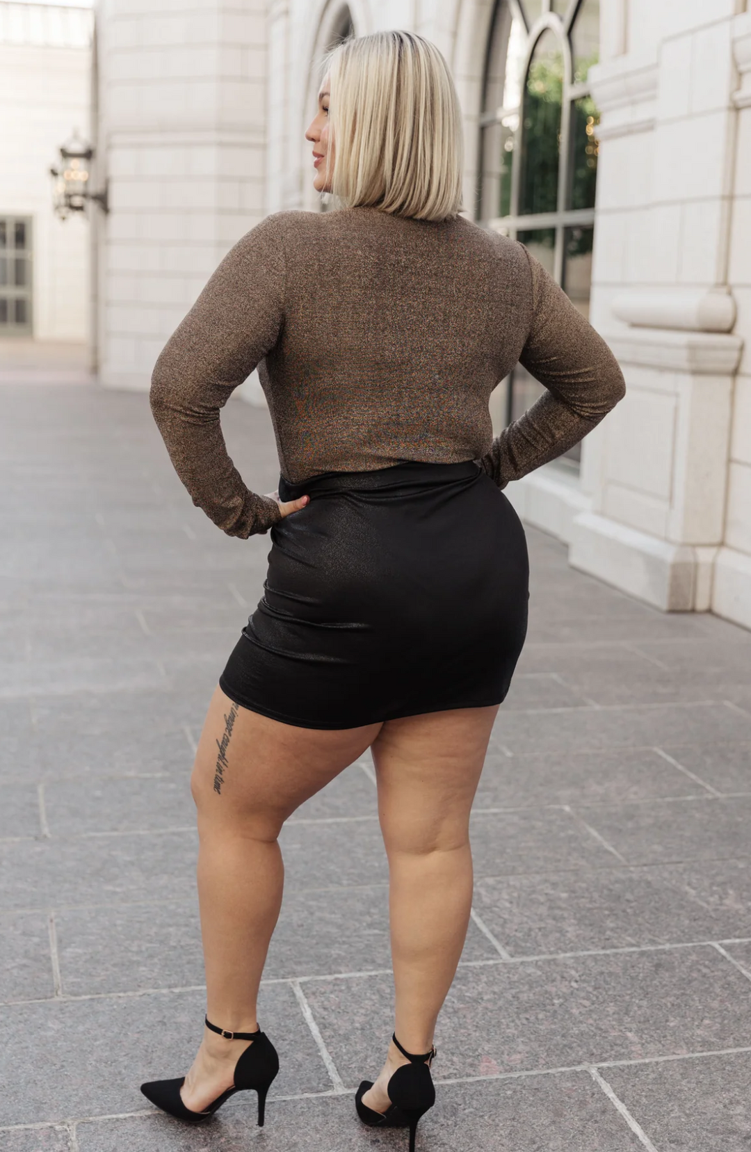 Made to Slay Pebble Ruched Skirt