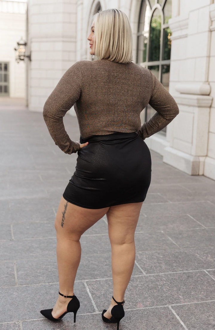 Made to Slay Pebble Ruched Skirt