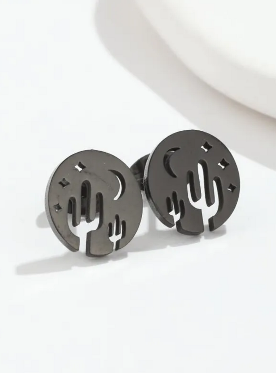 Dark Desert Highway Stud Earrings