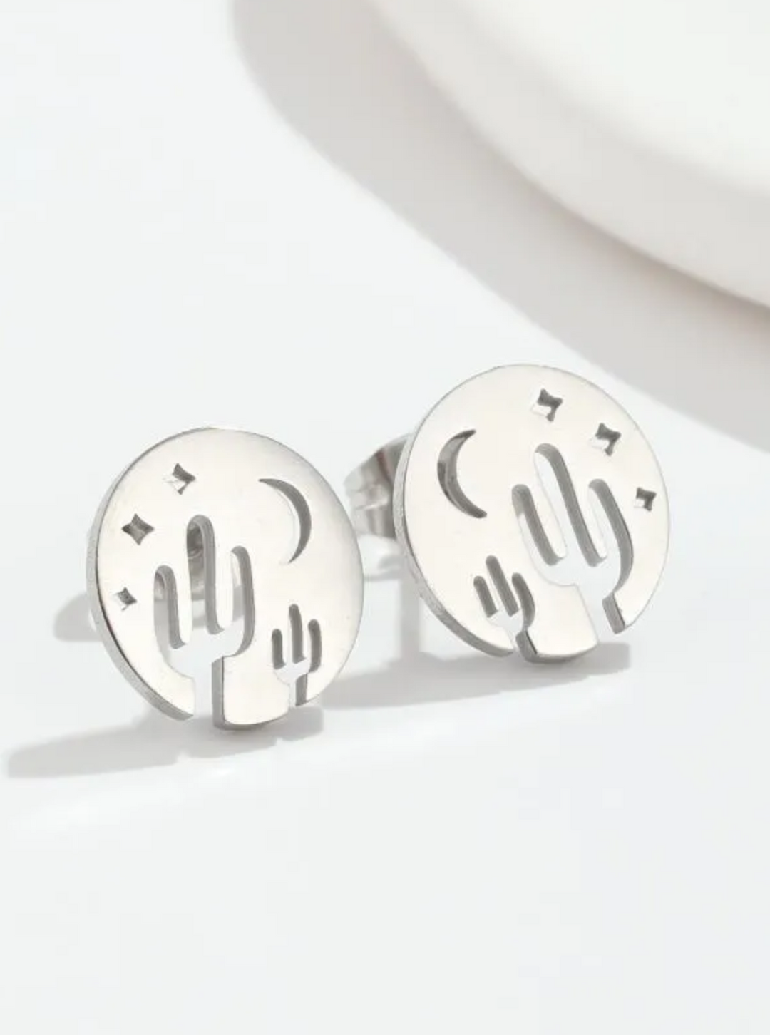 Dark Desert Highway Stud Earrings
