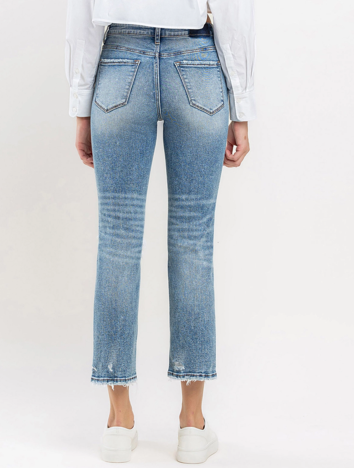 Lovervet | High Rise Slim Straight Jeans