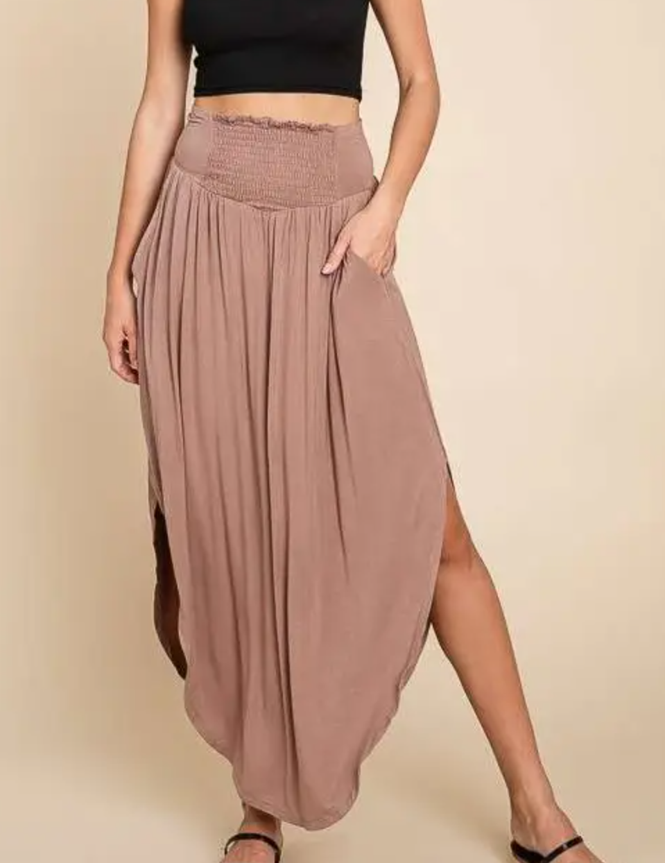 Be the Queen V-Shaped Maxi Skirt