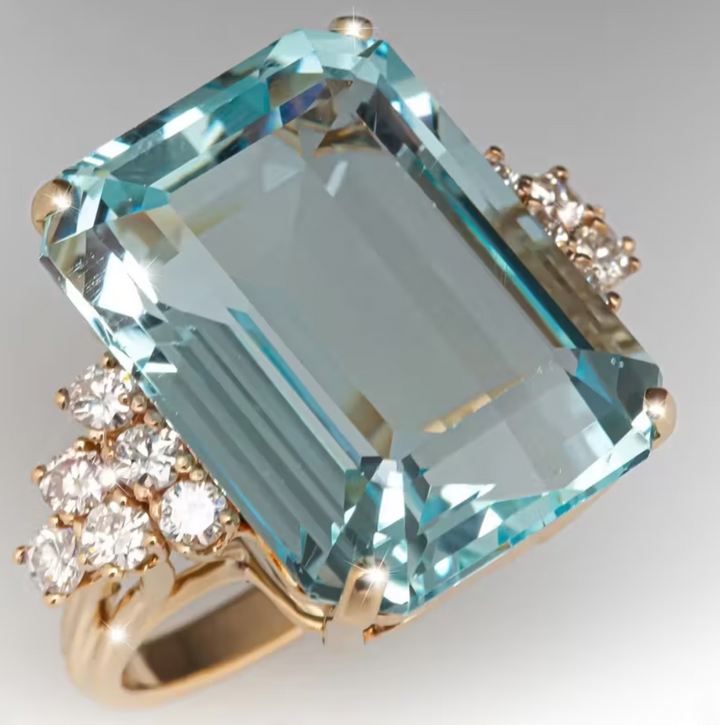 Aqua Fashion Ring