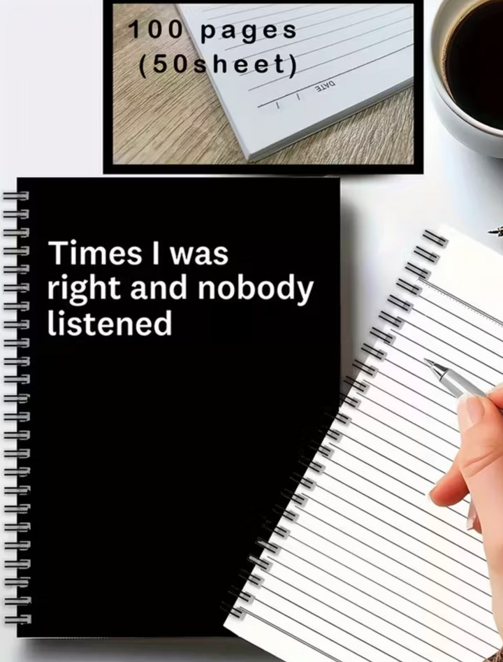 Times I Was Right  Spiral Notebook