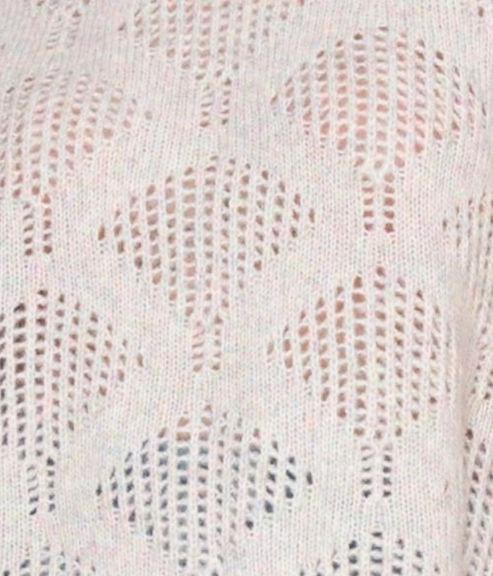 Geometric Cutout Sweater