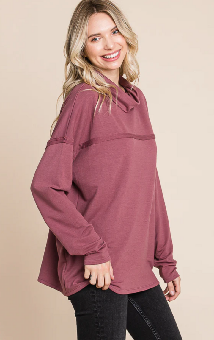 Berry Nice Drape Top