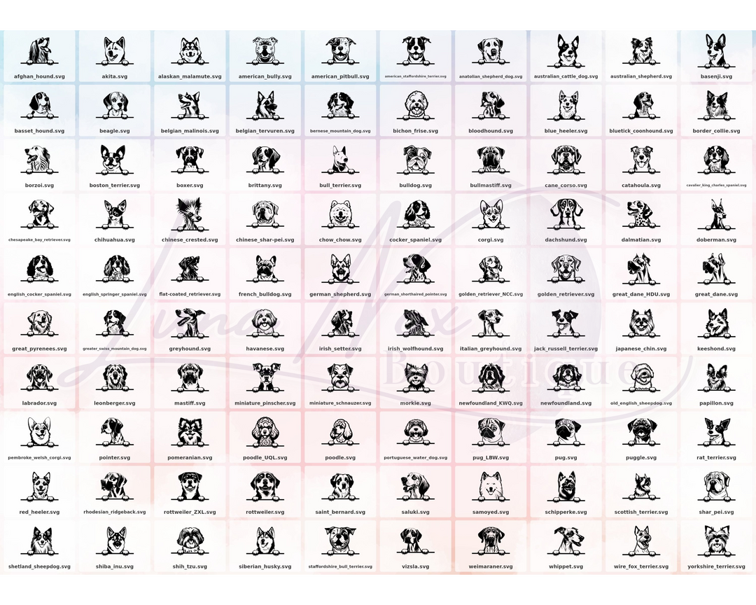 Personalized Peeking Dog Magnet