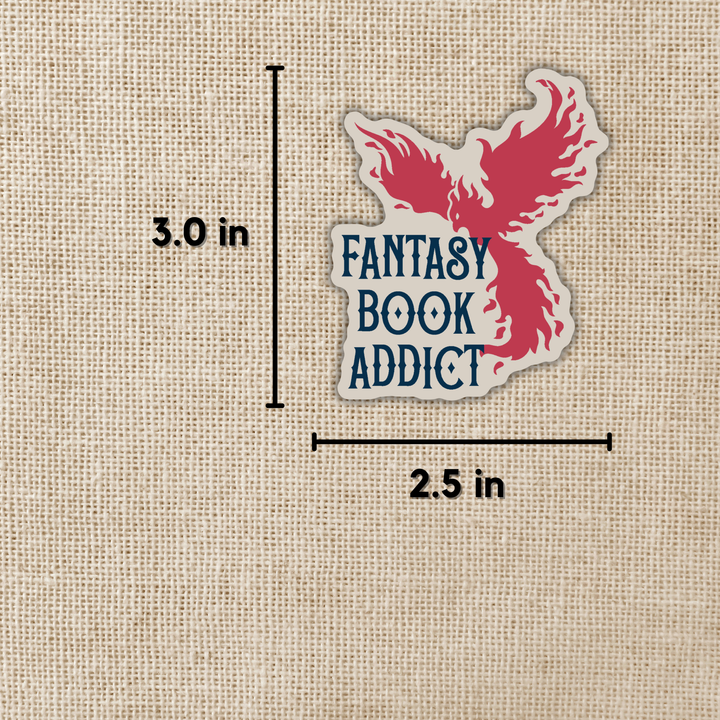 Fantasy Book Addict Phoenix Sticker