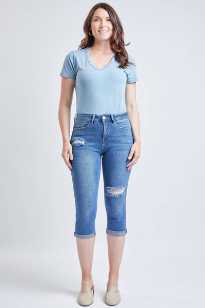 YMI | Vintage High Rise Rolled Cuff Capri Jean