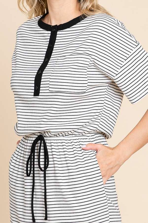 Lawn Bowling Striped Dress