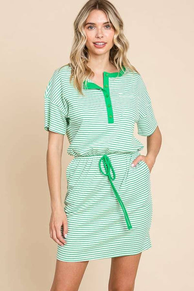 Lawn Bowling Striped Dress