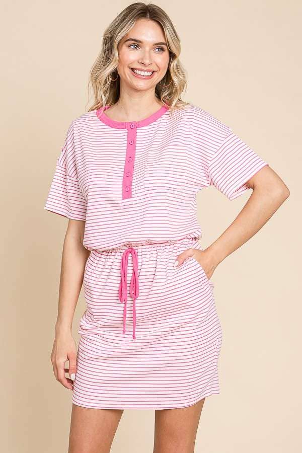 Lawn Bowling Striped Dress