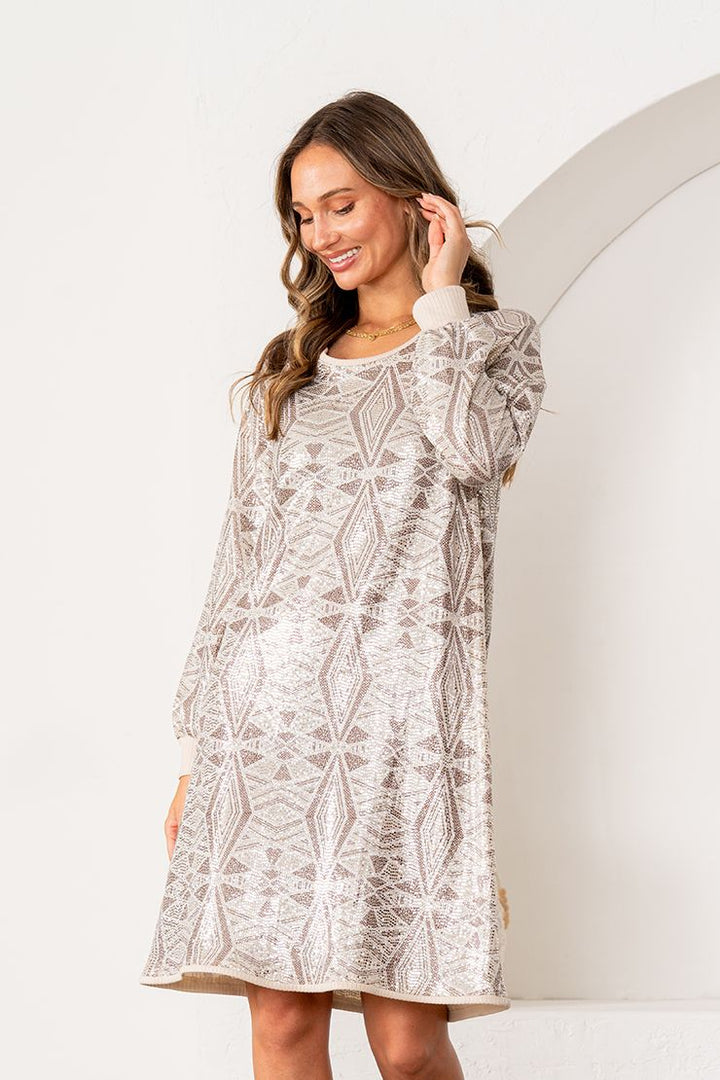Stardust Geo Shift Dress