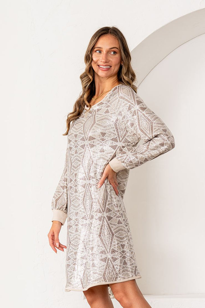 Stardust Geo Shift Dress