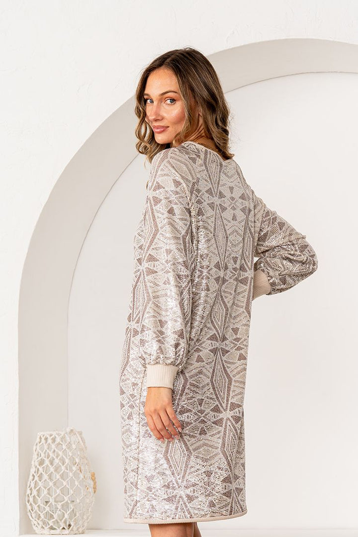 Stardust Geo Shift Dress