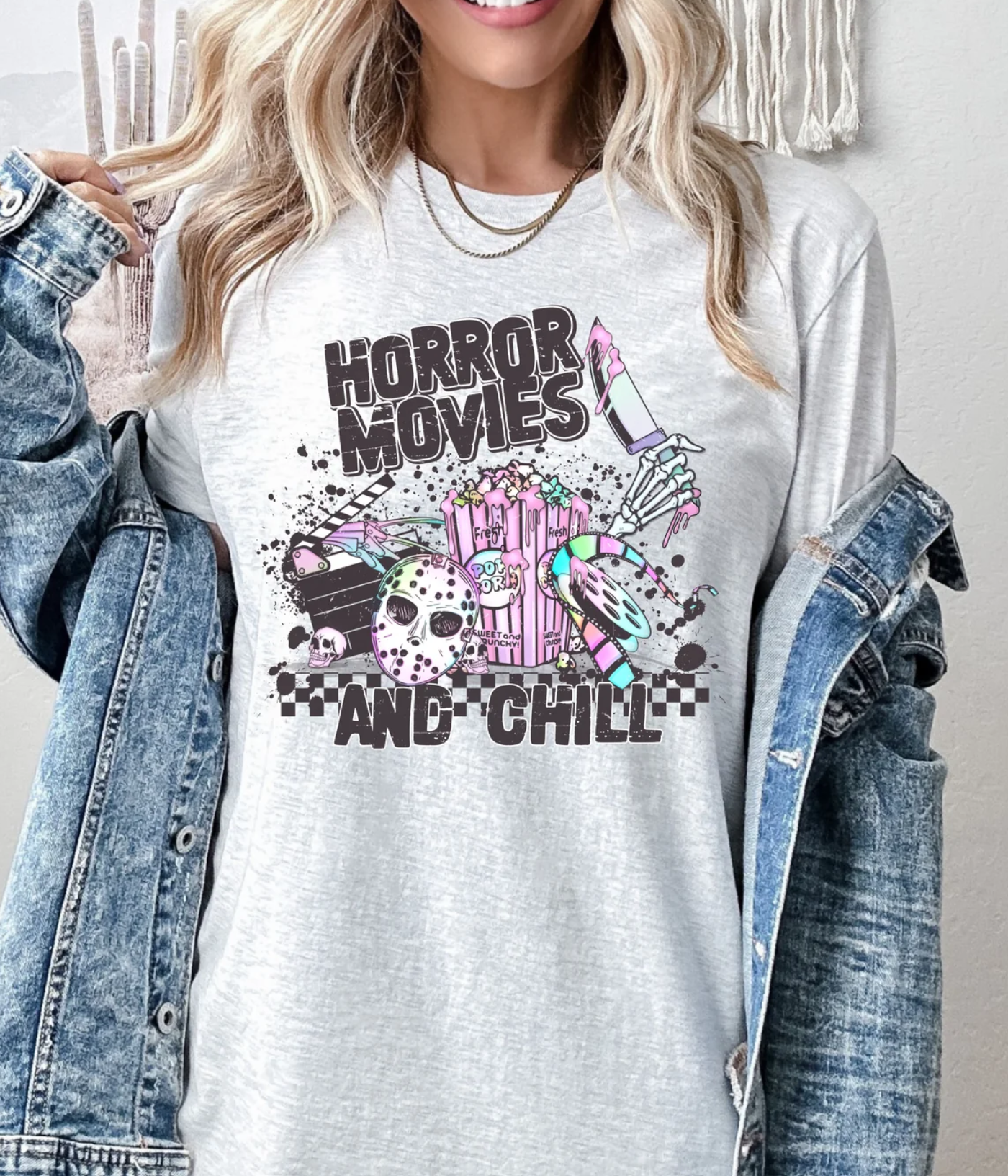 Horror Movies & Chill Graphic Tee