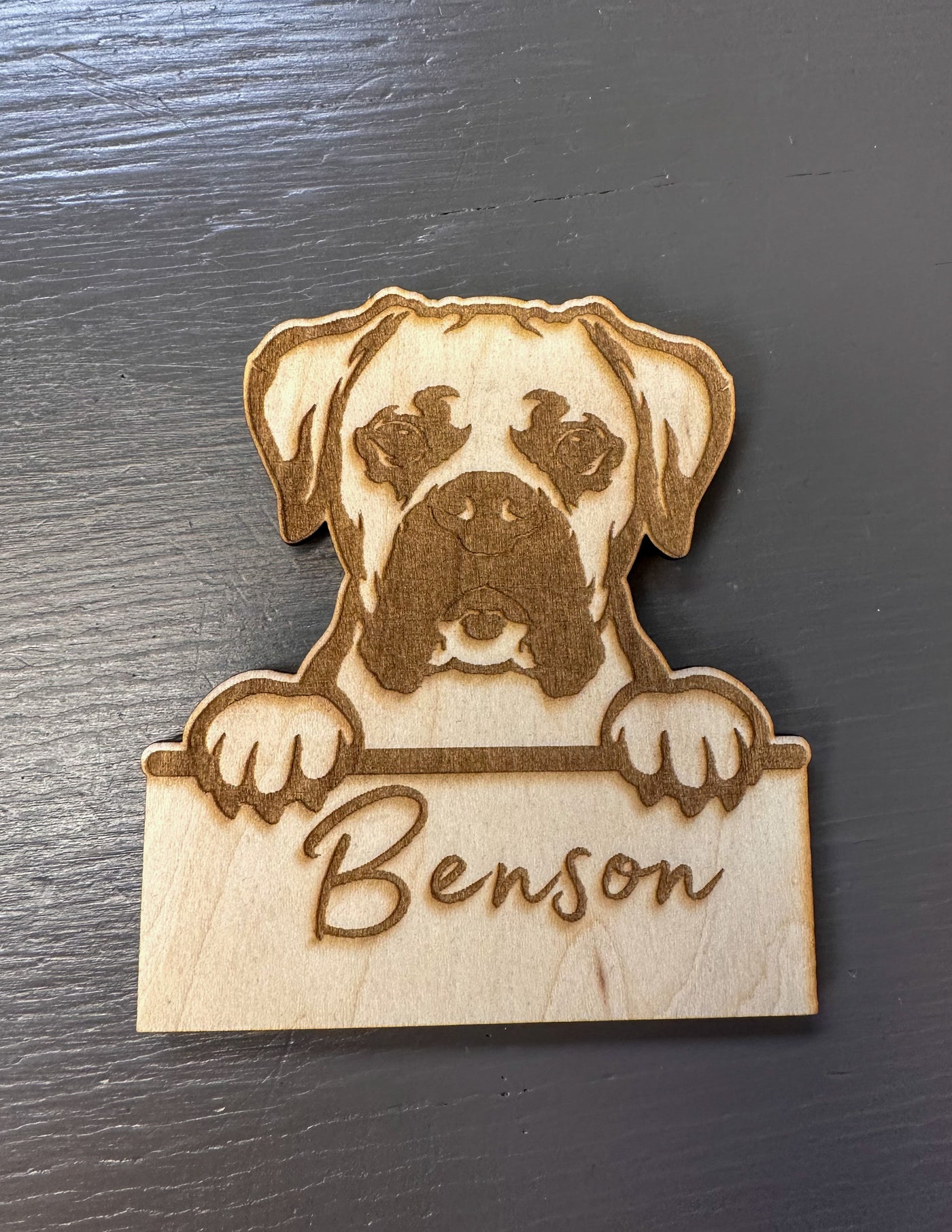 Personalized Peeking Dog Magnet