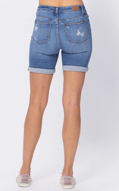 Judy Blue |  Beach Bum Mid Length Shorts