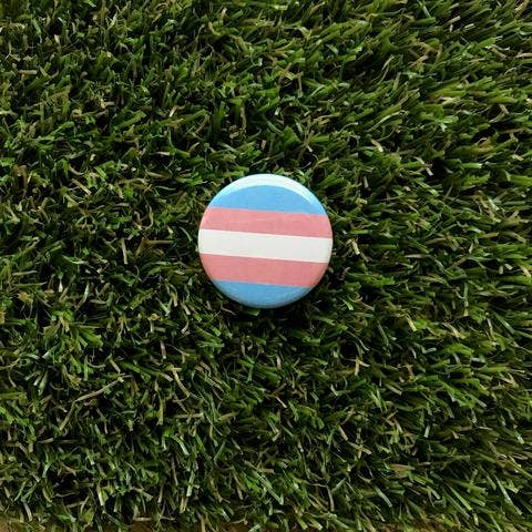 Transgender Pride Flag Pin-back Button