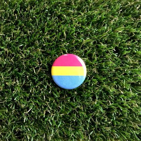 Pansexual Pride Flag Pin-back Button