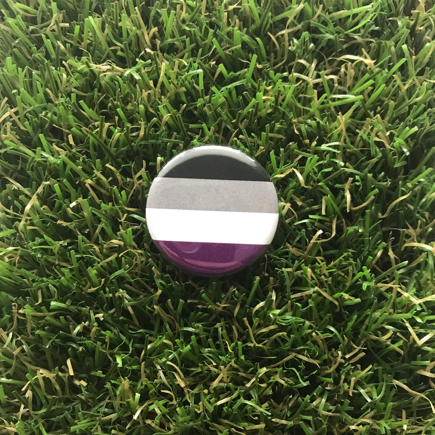 Asexual Pride Flag Pin-back Button