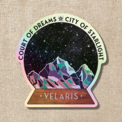 Velaris Star Globe Holo Sticker | ACOTAR