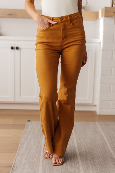 Judy Blue | Marigold  High Rise Control Top Flare Jeans