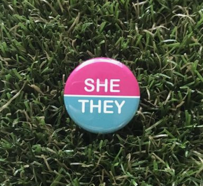 She|They Pronoun Button